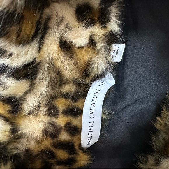 Beautiful Creature NYC FUR CHEETAH LEOPARD COAT - Picture 9 of 12